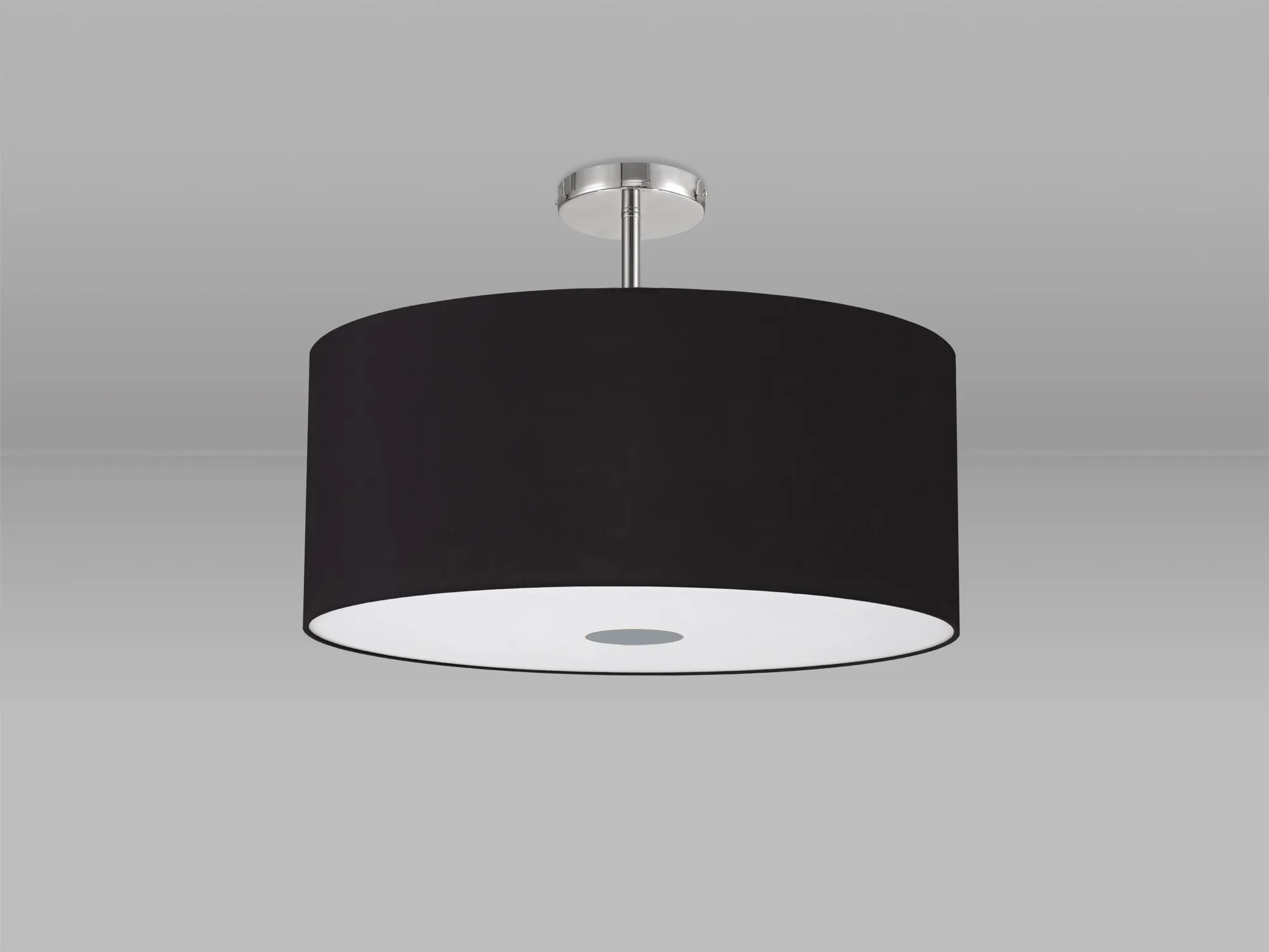 Baymont CH BL/GR Ceiling Lights Deco Semi Flush Fittings